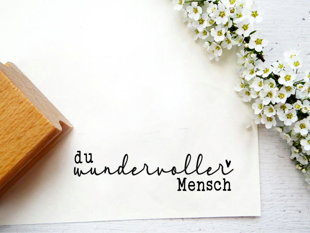 Einmalig Du Bist Ein Wundervoller Mensch www.schluesselundwort.de